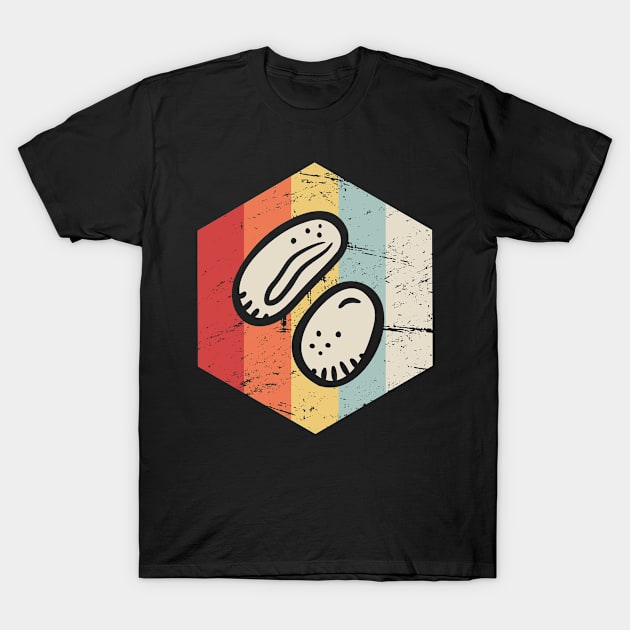 Retro Vintage Lima Bean Farmer Icon T-Shirt by Wizardmode